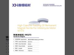 High Coercive Pressing Of Permanent Magnet Ferrite For Motorcycle Motor W1173